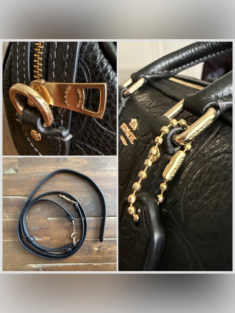 Coach Mini Rowan Crossbody Bag In Signature Leather EUC - Picture 6 of 8